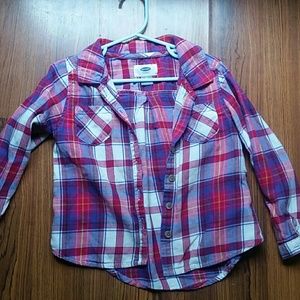 4t girl button down shirt